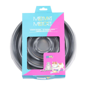 Messy Mutts/Cats Slow Interactive Feeder Bowl - For Dogs & Cats