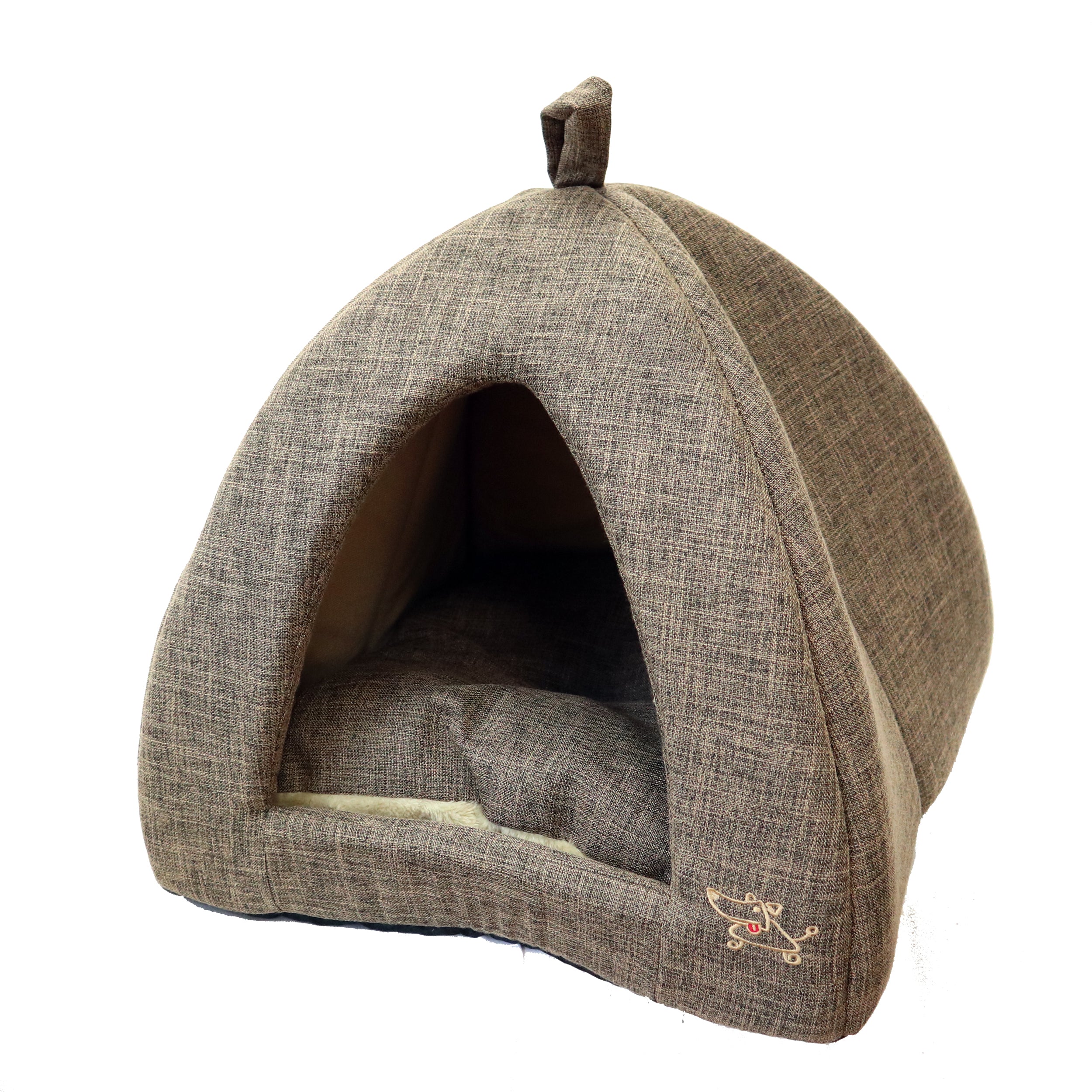 Pet Tent Soft Chenille Bed for Dogs & Cats