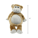 Load image into Gallery viewer, [Dog toy] Plush Faux Fur Dark Brown Grunting Monkey
