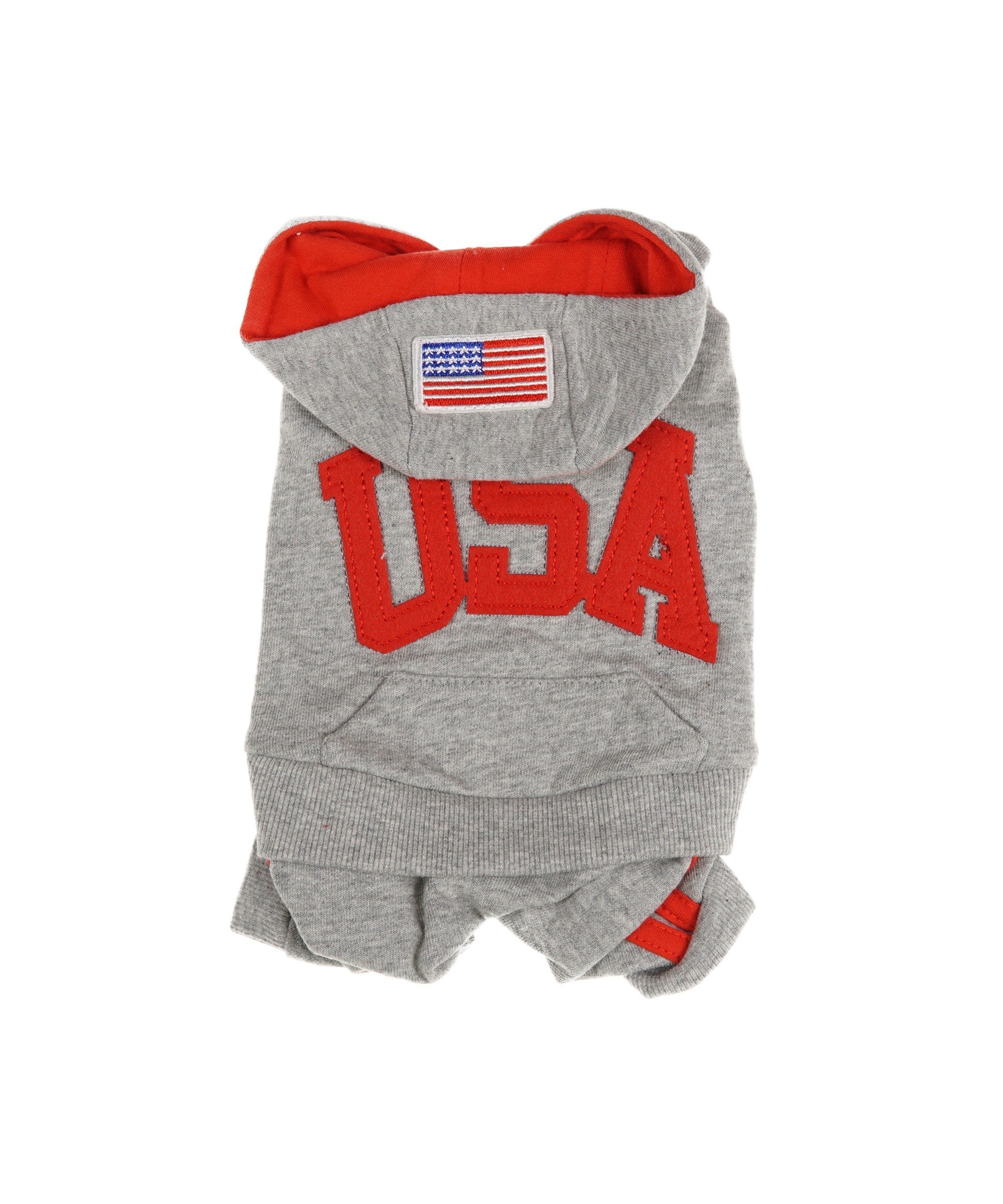 Hooded USA Sweaters for Dogs