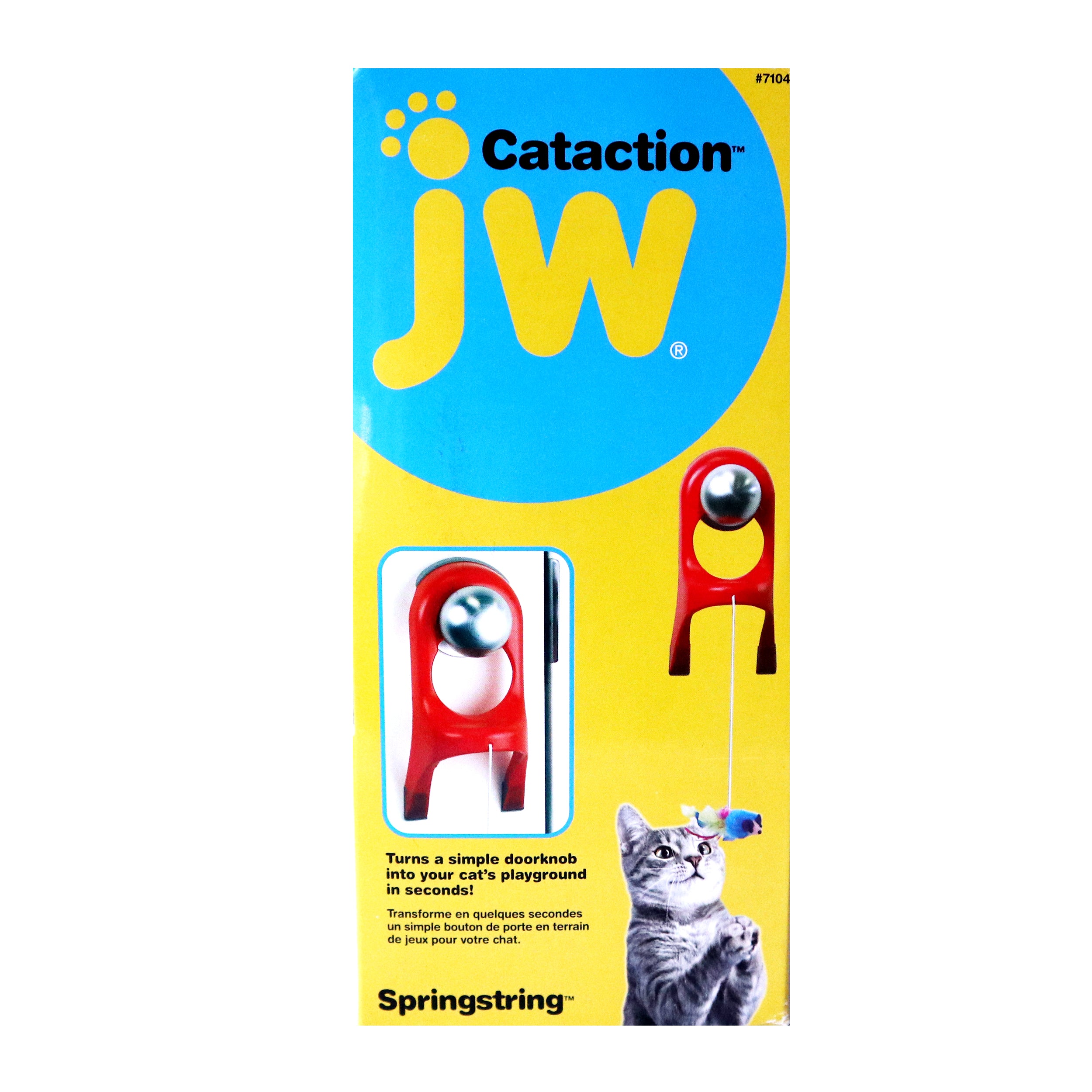 JW Pet Cataction Spring String for Door Handle Cat Toy