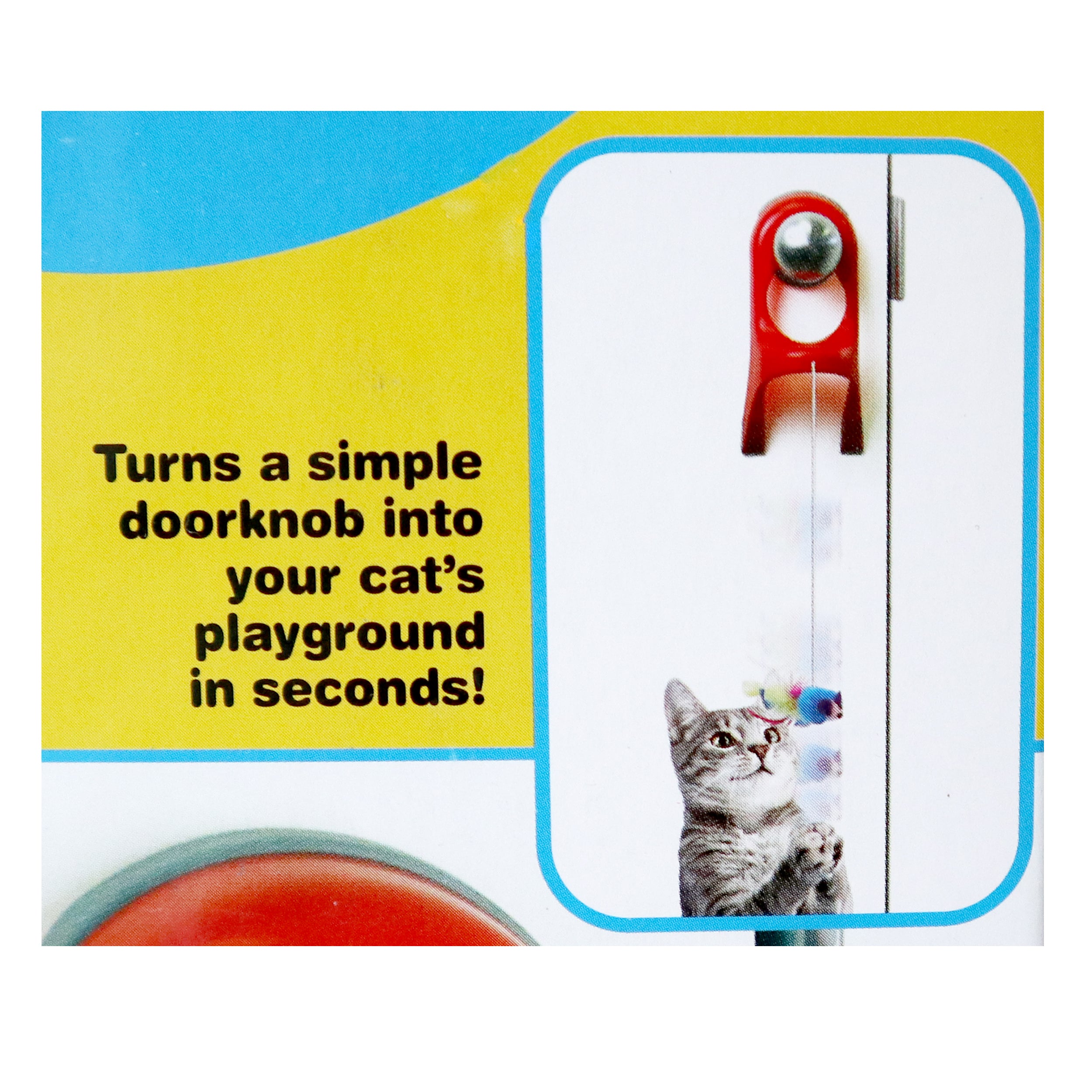 JW Pet Cataction Spring String for Door Handle Cat Toy