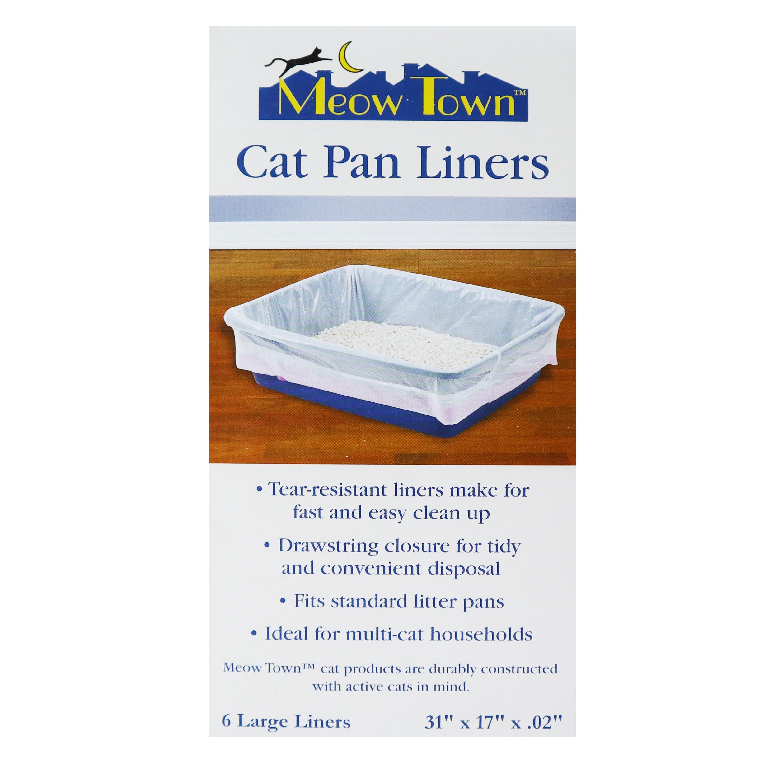 Meow Town Cat Pan Liners