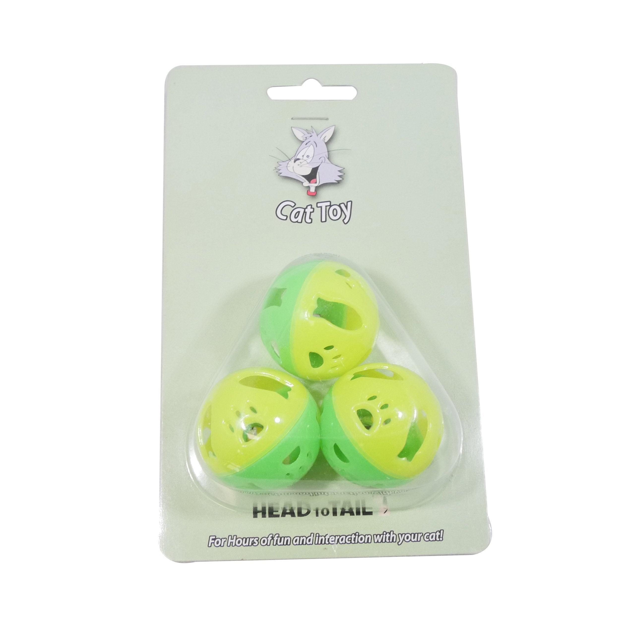 3-Piece Fish/ Paw Ball Cat Toy