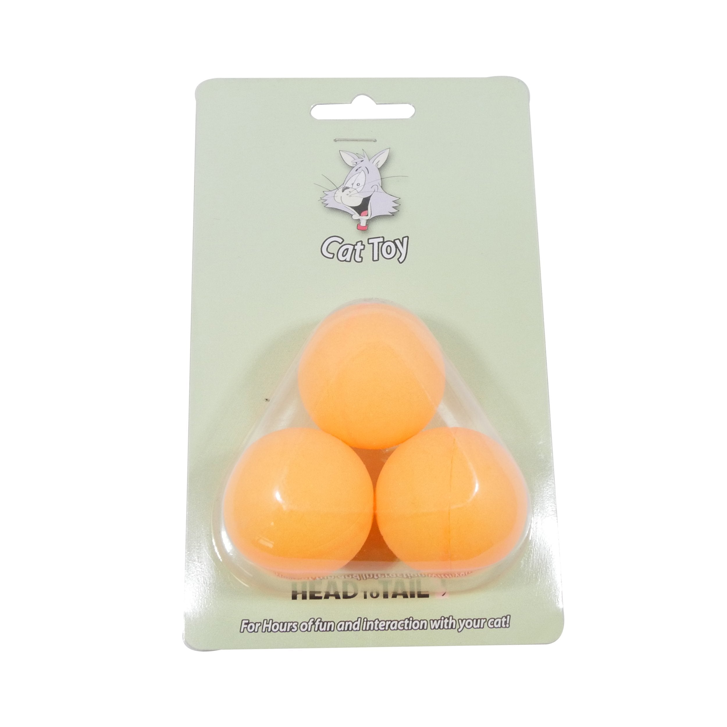 3-Piece Ping Pong Ball Cat Toy