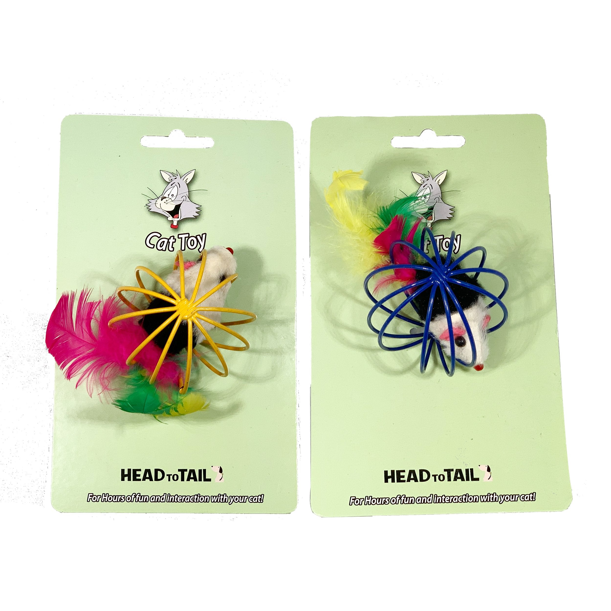 Feather Mice In Wire Ball [Buy 1 Get 1 Free]