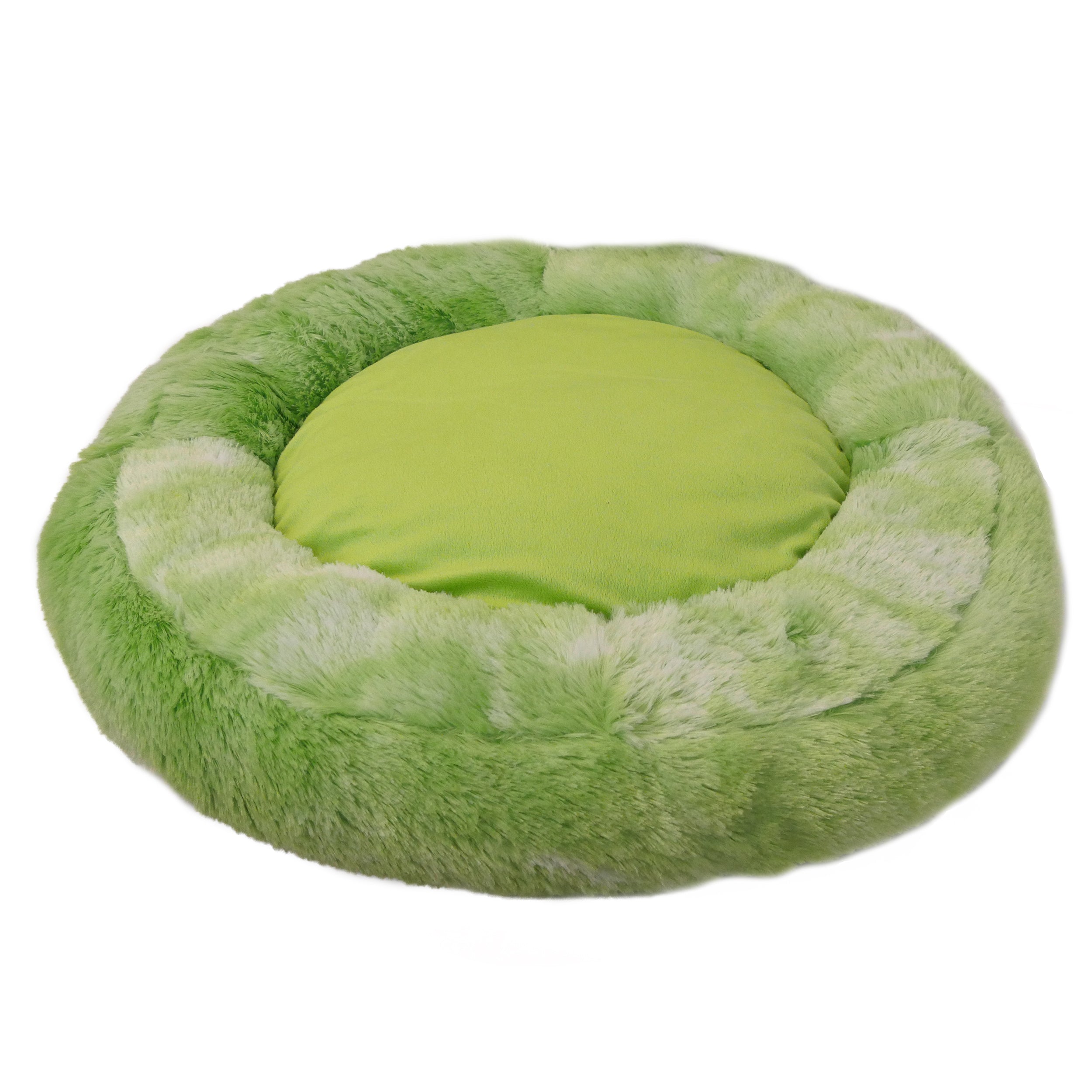 Soft Plush Faux Fur Doughnut bed 2-Colors