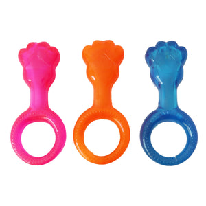 [Dog toy] 3-color Ring-Paw Bone Combination Rubber