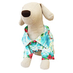 Load image into Gallery viewer, Casual Canine Tropical Blue and White Hawaiian Breeze Camp Shirt
