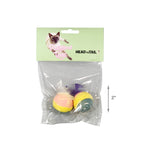 Load image into Gallery viewer, 2-Piece Sponge Ball With Feather Cat Toy
