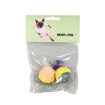 Load image into Gallery viewer, 2-Piece Sponge Ball With Feather Cat Toy
