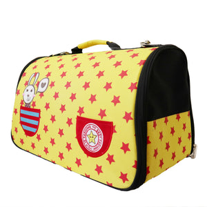 ParisDog Yellow & Red Carrier for Small Dogs and Cats