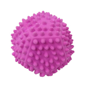 Pentagon Rounded Spikes Squeaking Ball Dog Toy 3.5"