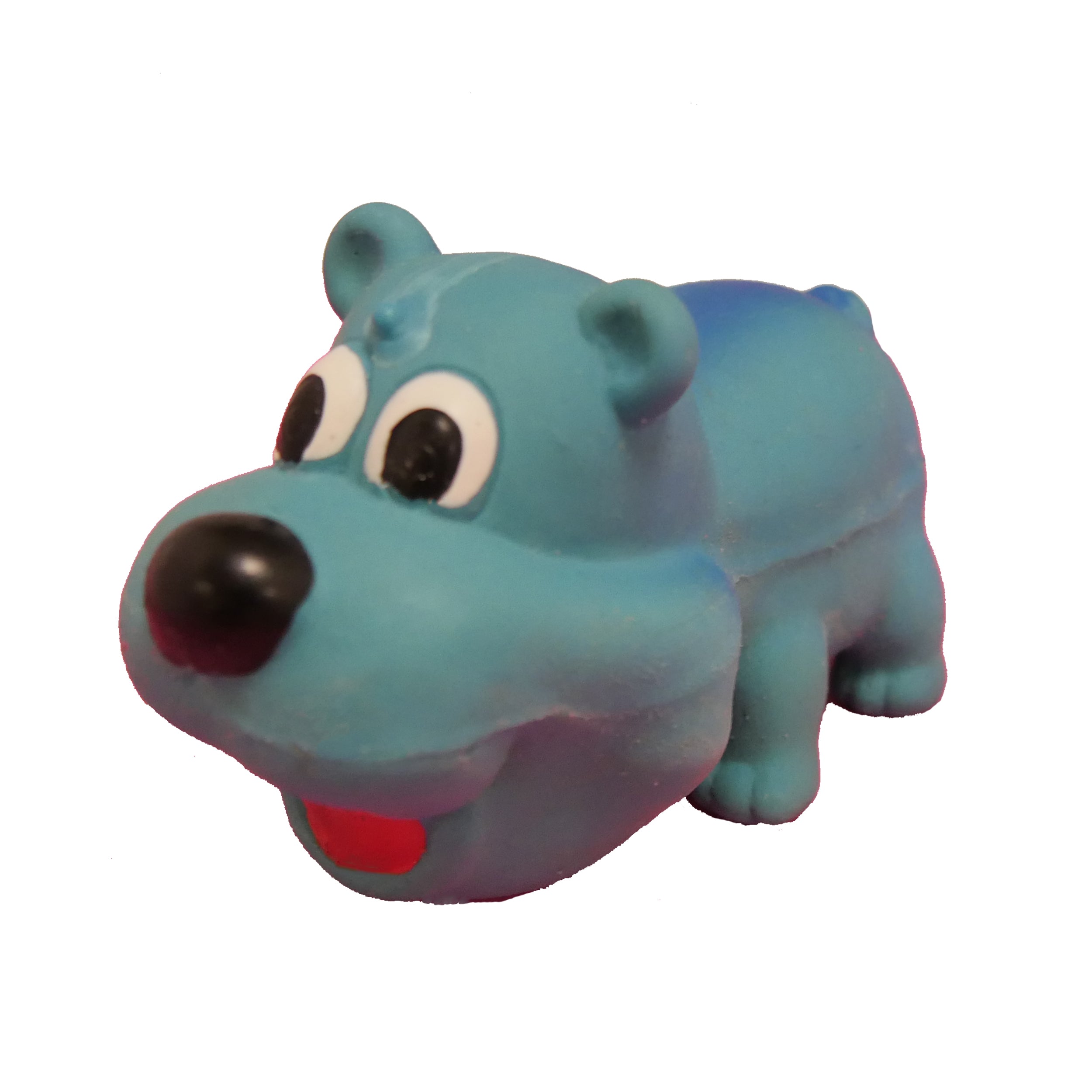 Blue Rubber Dog Toy