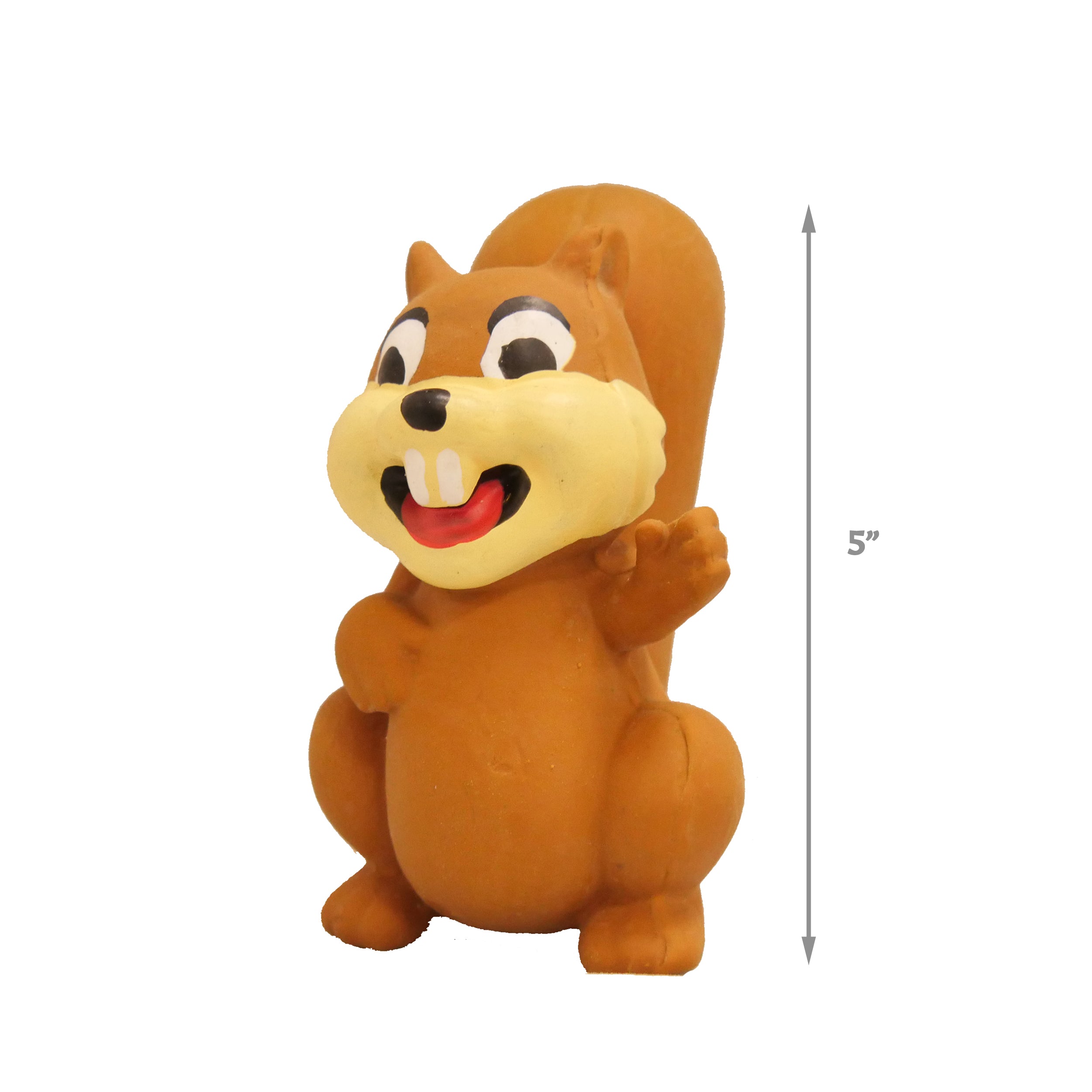 [Dog toy] cute brown rubber squirrel