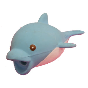[Dog toy] Blue Rubber Dolphin Toy For Dogs