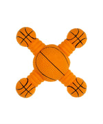 Load image into Gallery viewer, rubber basketball toy with 4 connected round sides for dogs
