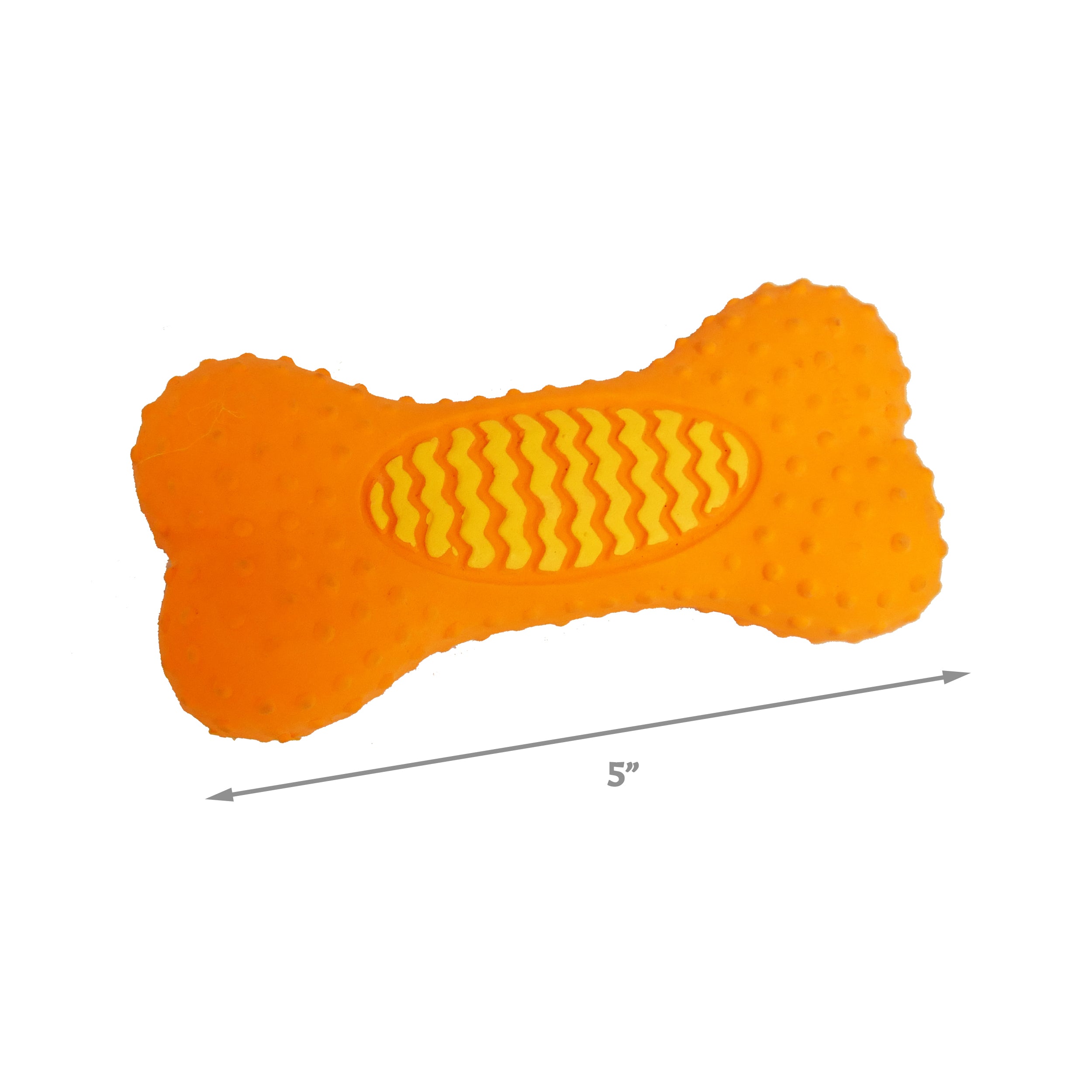 [Dog toy] 2-Color rubber bone toy