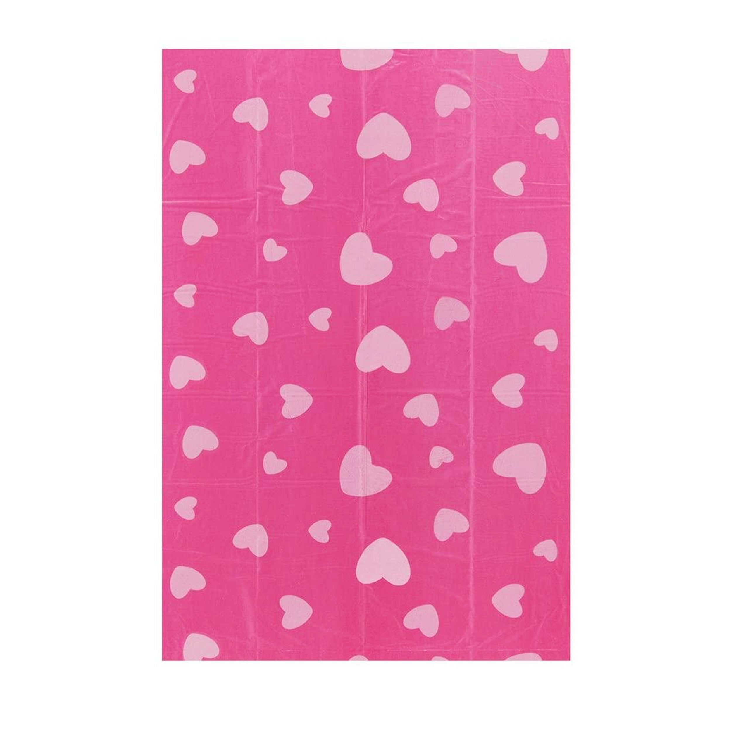 Best Pet Supplies 150 Waste Bags 10 Refill Rolls  New and Improved Fresh Scented, Fits all standard dispensers. Pink with Pink Hearts Pattern. 