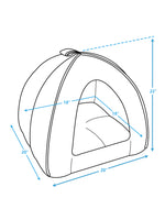 Load image into Gallery viewer, Pet Tent Soft Chenille Bed for Dogs &amp; Cats
