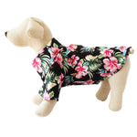 Load image into Gallery viewer, Casual Canine Black &amp; Tropical Floral Hawaiian Breeze Camp Shirt

