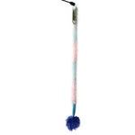 Load image into Gallery viewer, Interactive Crazy Cat Wand Stick toy Blue/Lilac with Blue Fuzzy Faux Fur Ball Fun String Cat toy for Cats and Kittens
