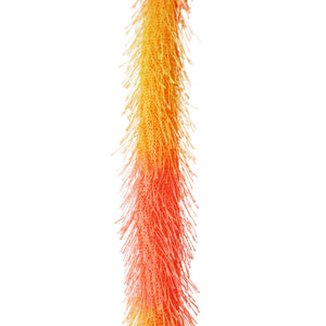 Interactive Crazy Cat Wand Stick toy Sunset Orange with Blue Fuzzy Faux Fur Ball Fun String Cat toy for Cats and Kittens Detailed String 