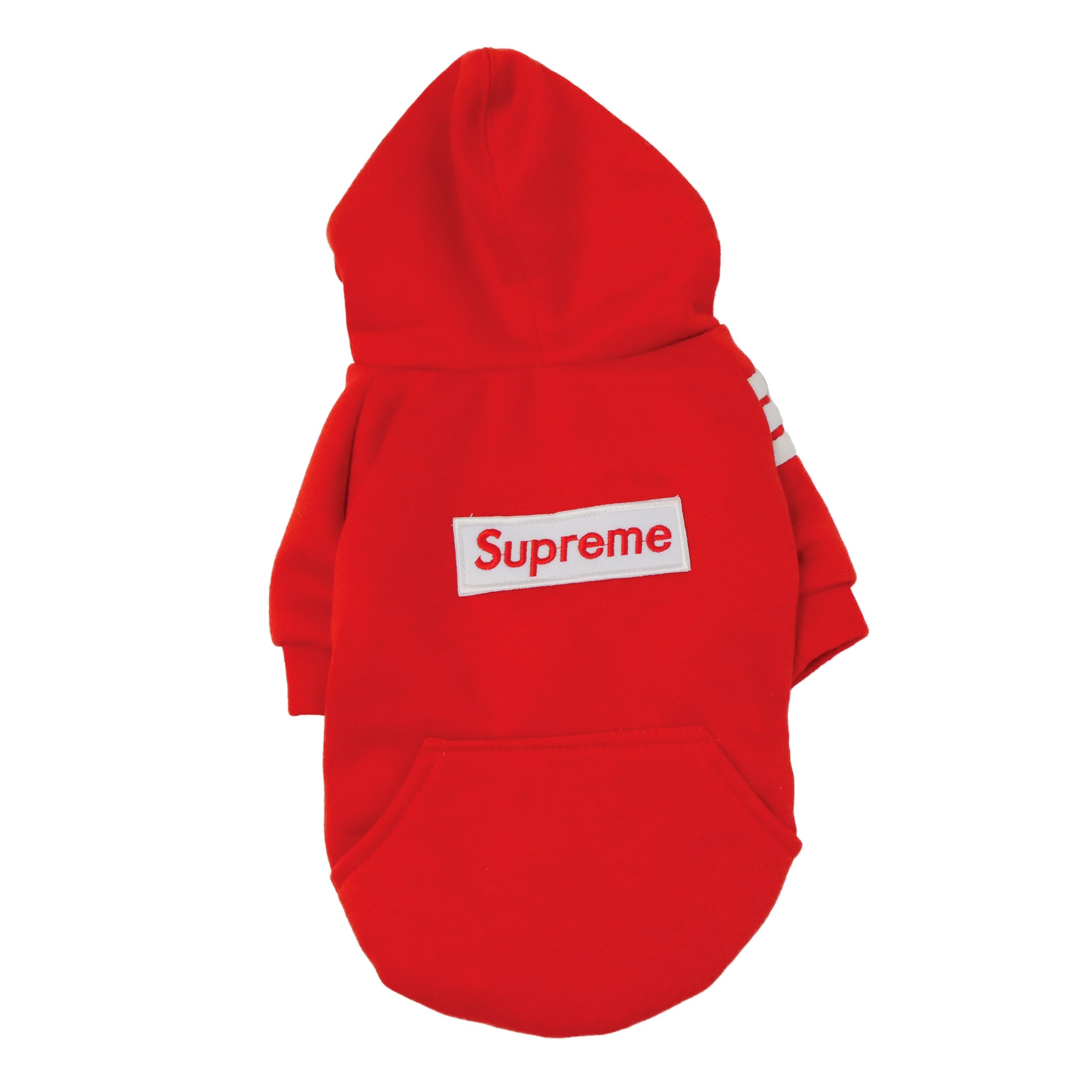 LV X Supreme Style Box Logo Dog Hoodie  French bulldog hoodie, French  bulldog, Dog hoodie