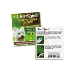 Load image into Gallery viewer, Clear Quest Poop Scooper for No mess Waste Management Green with Black Scooping Mechanisms Tag and Instructions
