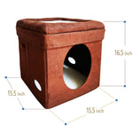 Load image into Gallery viewer, [Cat Bed] Feline Nuvo Midwest Curious Cat Cube Interactive Play Box
