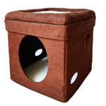 Load image into Gallery viewer, [Cat Bed] Feline Nuvo Midwest Curious Cat Cube Interactive Play Box
