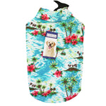 Load image into Gallery viewer, Casual Canine Tropical Blue and White Hawaiian Breeze Camp Shirt
