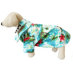 Load image into Gallery viewer, Casual Canine Tropical Blue and White Hawaiian Breeze Camp Shirt
