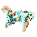 Load image into Gallery viewer, Casual Canine Tropical Blue and White Hawaiian Breeze Camp Shirt

