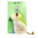 Load image into Gallery viewer, Fuzzy Plush Fleece Lamb body mouse head Cat toy with Velcro slip opening for catnip. Fun exciting cat toy for cats and kittens
