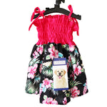 Load image into Gallery viewer, Casual Canine Black &amp; Pink Hawaiian Breeze Sundress For Dogs

