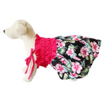 Load image into Gallery viewer, Casual Canine Black &amp; Pink Hawaiian Breeze Sundress For Dogs
