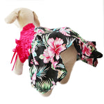 Load image into Gallery viewer, Casual Canine Black &amp; Pink Hawaiian Breeze Sundress For Dogs
