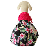 Load image into Gallery viewer, Casual Canine Black &amp; Pink Hawaiian Breeze Sundress For Dogs
