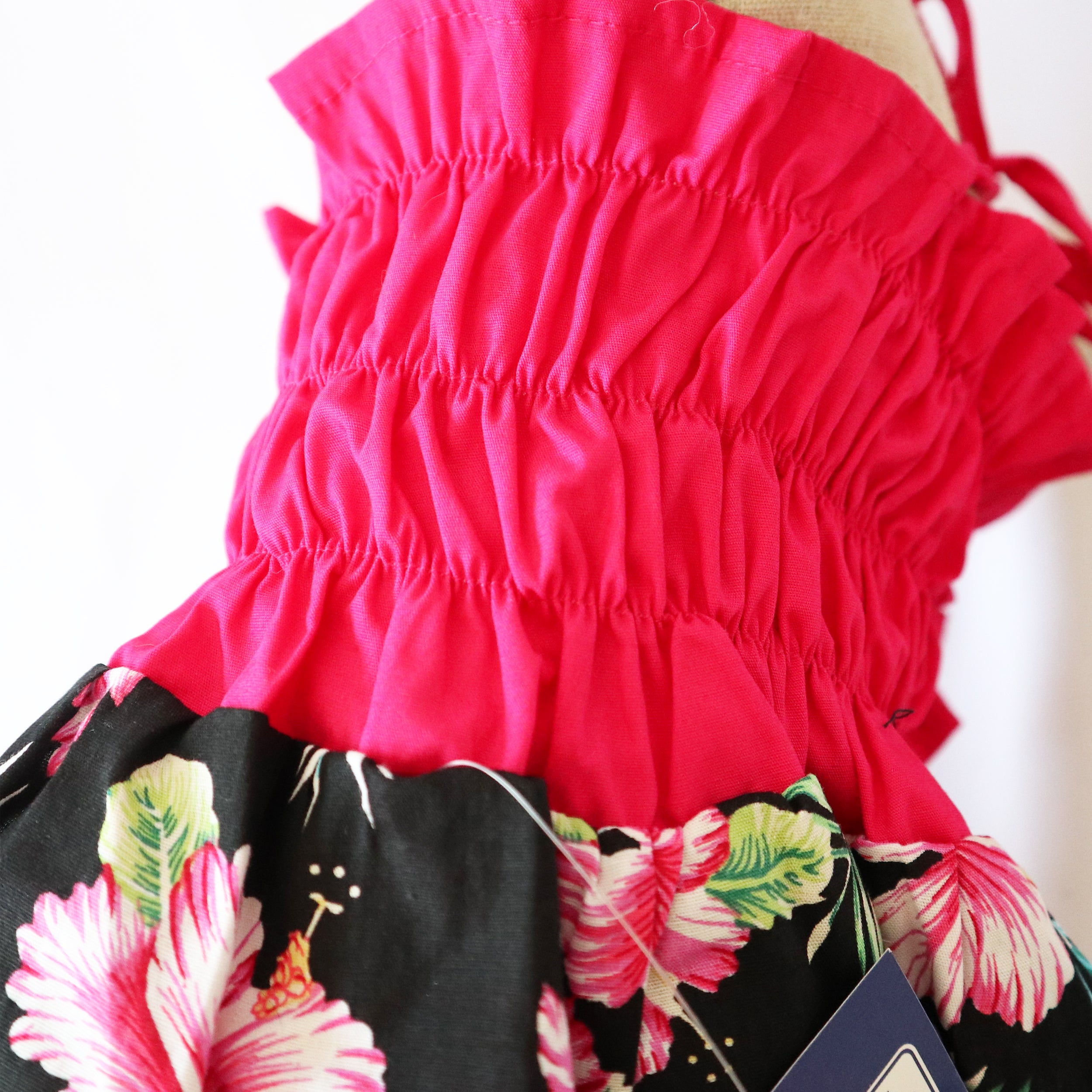 Casual Canine Black & Pink Hawaiian Breeze Sundress For Dogs