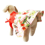 Load image into Gallery viewer, Casual Canine Coral Orange &amp; White Hawaiian Breeze Sundress For Dogs

