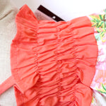 Load image into Gallery viewer, Casual Canine Coral Orange &amp; White Hawaiian Breeze Sundress For Dogs
