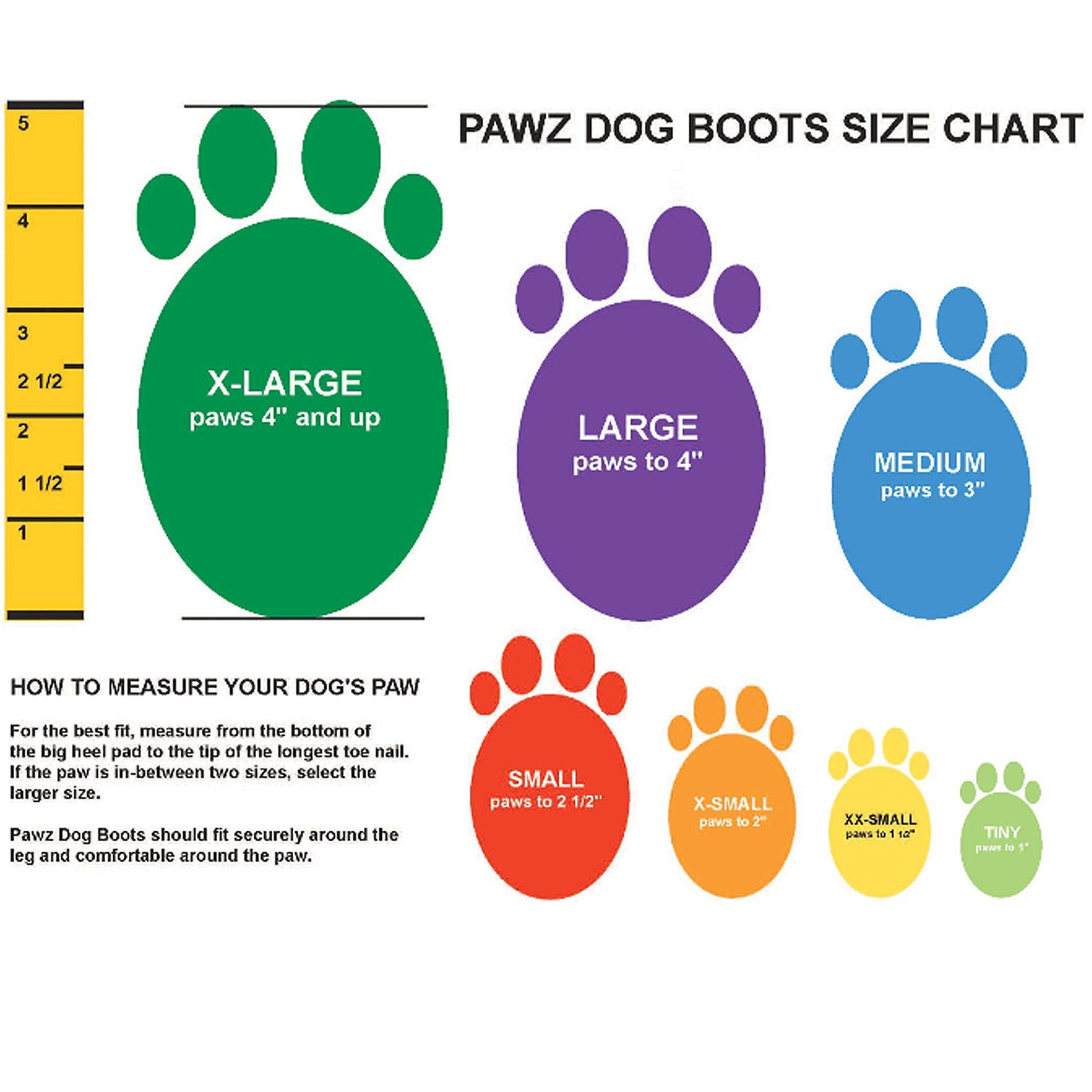 PAWZ Rubber Protective Dog Boots