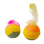 Load image into Gallery viewer, Sponge Ball Cat Toy with Feather
